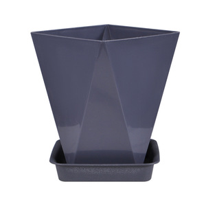 Nordic Geometric Resin Flower <b>Pot</b> With Drainage Hole For Indoor Plants Home Decor - Product Image 5