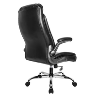 Fauteuil de bureau de direction inclinable de luxe en cuir PU souple avec fonction massage réglable