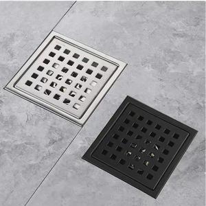 Drain de sol de douche en acier inoxydable 304 au design carré moderne avec grille de couverture amovible pour hôtels - Product Image 2