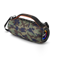 Altavoz Portátil Gu-133 BOOMBOX con Woofer de Tela, Bluetooth, Asa, Sonido Estéreo, Bajos de Alta Fidelidad, Música, Altavoz para Exteriores Resistente al Agua, Radio FM