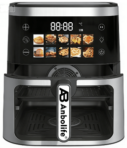 ANBOLIFE 2026 10L 2200W NUOVA <span class=keywords><strong>FRIGGITRICE</strong></span> <span class=keywords><strong>AD</strong></span> <span class=keywords><strong>ARIA</strong></span> ECONOMICA CON DISPLAY DIGITALE IN VETRO, SMART, DALLA PRODUZIONE DIRETTA PER USO COMMERCIALE E DOMESTICO - Product Image 2