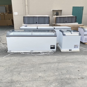 Vitrine Réfrigérée Commerciale Combinée pour Supermarché, <span class=keywords><strong>Congélateur</strong></span> Vitré pour Glaces, Armoire Réfrigérée Horizontale - Product Image 1