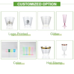 6Oz Clear Plastic <strong>Champagne</strong> <strong>Flute</strong> Glasses Hard Disposable Ldeal for Party Wedding Toasting Drinking New Years Eve Party Supplies - Product Image 4