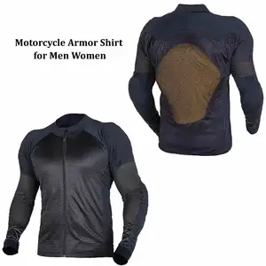 Unisex Summer Motorcycle Armor Shirt CE Certified Mesh Sportswear Jacket for Racing Men and Women's Motorcycling Adult Size