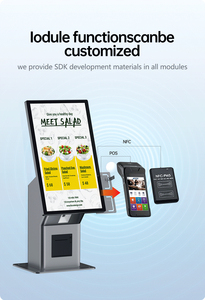 Nuevo Diseño de Máquina de Pedidos de Autoservicio con Pago Integrado, Kiosco POS con Pantalla Táctil de 21.5 Pulgadas, Expendedora de Tickets, Kiosco de Información para Exteriores - Product Image 4
