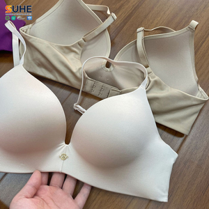 Sujetador Deportivo Inalámbrico SUHE para Mujer, Sin Costuras, Push-Up, Tirantes Ajustables, Cierre Trasero, Copa 3/4, Nailon, Comodidad Diaria, Sin Varillas - Product Image 6