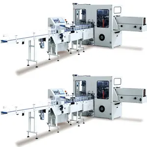 Automatic V Fold Soft Facial Tissue Plastic Nylon Film Packing Machine