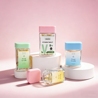 Ensemble de pots en verre hermétiques carrés uniques, à l'épreuve des enfants, avec étiquettes personnalisées, anti-odeurs, pour concentrés et produits pharmaceutiques