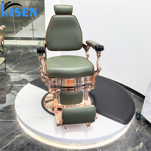 Fauteuil <span class=keywords><strong>de</strong></span> Barbier Inclinable KISEN en Cuir Synthétique pour Salon <span class=keywords><strong>de</strong></span> Coiffure, Fauteuil <span class=keywords><strong>de</strong></span> Barbier Spécialisé pour <span class=keywords><strong>Coiffeur</strong></span>, Mobilier <span class=keywords><strong>de</strong></span> Salon - Product Image 1