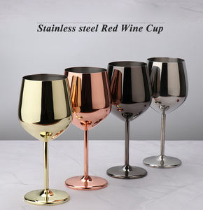 Copa de <span class=keywords><strong>Vino</strong></span> de Acero Inoxidable con Tallo, Venta al por Mayor de Fábrica, 500 ml, para Champán, <span class=keywords><strong>Vino</strong></span> <span class=keywords><strong>Tinto</strong></span>, Cócteles, Irrompible - Product Image 2