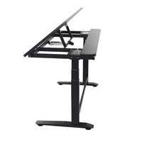 T3 Smart demi-inclinaison bureau double moteur électrique réglable en hauteur étudiant Table de bureau roulant ergonomique cadre de bureau debout pour la maison
