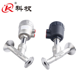 วาล์วปรับมุมแบบนิวแมติกสำหรับวิทยาศาสตร์และเทคโนโลยี DN15 Dn50 แบบ Tri Clamp ซีลแข็ง ทนต่อไอน้ำ ชนิด Y - Product Image 2