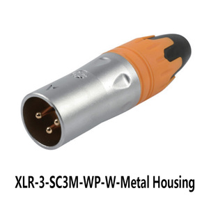 Cổng kết nối âm thanh micro XLR Series 3 chân DIN, đầu đực cái, vỏ nhựa kim loại mạ vàng, đạt chuẩn IP67, dòng điện định mức 10A - Product Image 2