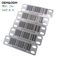 Plaque signalétique personnalisée en acier inoxydable pour moteur de générateur, plaque métallique avec données techniques et trous de fixation