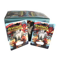 Pilules Rhino pour l'amélioration masculine, emballage de pilules avec impression lenticulaire 3D, carte d'emballage du produit