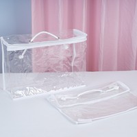 Sac de rangement transparent et écologique pour couvertures et édredons de voyage, en PVC plastique transparent, sac de transport personnalisé