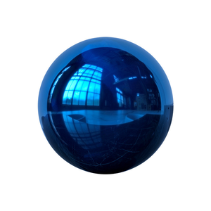 Сапфировый синий шарик из нержавеющей стали скульптура домашний Декор потолочный оконный орнамент для внутреннего свадебного торжества - Product Image 4