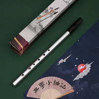 Irish Whistle D Key 6 Holes Flute Penny Whistle Stainless Steel Wind Musical Instruments Student Beginners Intermediates Experts