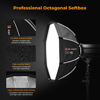 K&F Concept Boîte à lumière octogonale portable 65CM/90CM avec grille nid d'abeille et monture Bowens à dégagement rapide pour studio photo