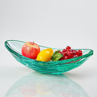 Handgemaakte luxe K9 kristallen ovale fruitschaal & bord, transparant, decoratie voor thuis, tafeldecoratie, hotel, bruiloften, serveerschaal