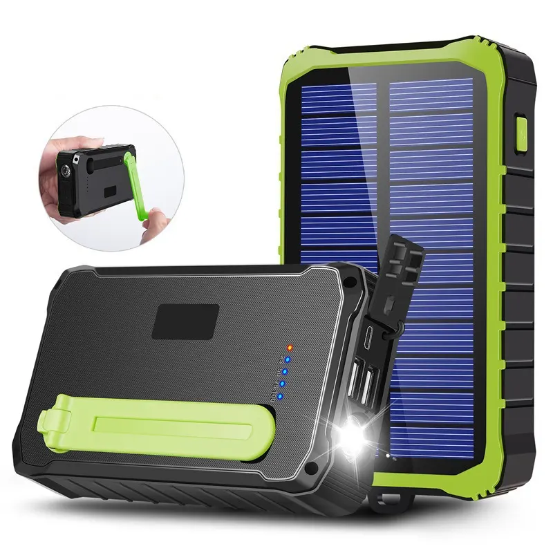 Supporto su misura portatile a mano solare generatore di ricarica del campo del tesoro Mobile impermeabile Power Bank