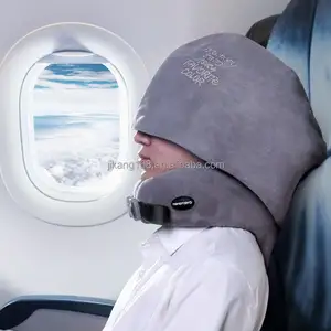 Pillow Washable Cover Comfortable Airplane Travel Plane Neck Support Pillow For Neck Pain Relief And Sleeping Grey