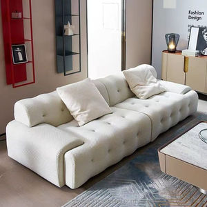 Canapé en tissu Roch Castle minimaliste moderne et design italien, ensemble extensible pour petit salon avec rangée droite célèbre sur Internet - Product Image 1
