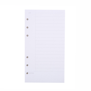 A5 #10 Cornell note 6 Carpeta de anillas Papel de recarga de cuaderno en espiral-Planificador diario semanal mensual Cuadrícula Línea de puntos Papel en blanco 100g - Product Image 1