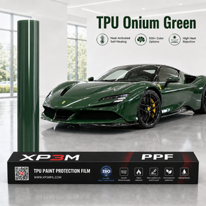 ฟิล์มใสกันรอยรถยนต์ XP3M Onium Green OEM Gloss TPU สีเขียวเงา หนา 7.5 มิล ซ่อมแซมตัวเองได้ ป้องกันรอยขีดข่วน ป้องกันสีเหลือง พร้อมช่องระบายอากาศ - Product Image 1