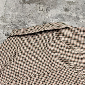 Veste zippée personnalisée vintage à carreaux <span class=keywords><strong>pied</strong></span>-<span class=keywords><strong>de</strong></span>-<span class=keywords><strong>poule</strong></span> pour <span class=keywords><strong>homme</strong></span>, style streetwear, coupe carrée, veste chemise courte avec poches à double rabat, vêtement d'extérieur - Product Image 4