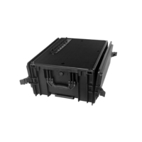 Boîtier de transport rigide pour amplificateur DJ 4U en plastique, robuste, avec roulettes