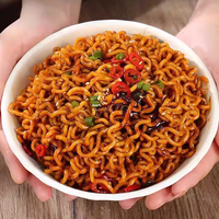 Nouilles de dinde sautées à la poêle halal Lian Yuan, faites à la main, super épicées, paquet de 5, cuisson en 4 minutes, collation de minuit