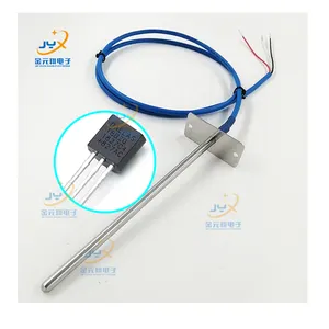 DS18B20 3 Wire 5M DS18b20 Sensor With Flange Stainless Steel Probe