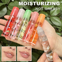 Lot Translucide Mignon Brillant à Lèvres Fruit Jelly Liquide Rouge à Lèvres Huile Hydratante Maquillage