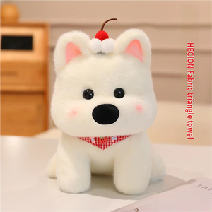 HECION Simpatico Peluche di Cane West Highland Terrier, Morbido Giocattolo per Bambini, Compagno di Giochi e di Comfort - Product Image 6