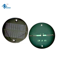 Mini panneaux solaires compacts en époxy, chargeur 10 batteries 5V basse tension, panneau solaire en époxy ZW-Dia100-3, panneau solaire scellé en époxy 0.65W