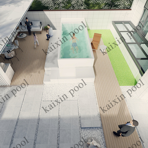 Ngoài trời trên mặt đất 4M readymade hồ bơi sản phẩm 1 Meter sâu bể sục sợi thủy tinh hồ bơi vỏ để bán - Product Image 4