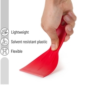 Couteau à mastic, paquet de 6, grattoir à peinture en plastique, grattoir en plastique, couteau à mastic en plastique, ensemble de couteaux à mastic
