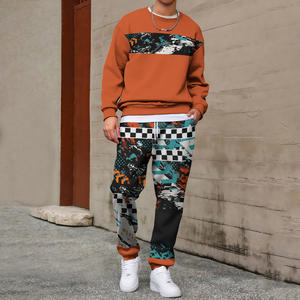 Conjuntos <span class=keywords><strong>de</strong></span> camisa <span class=keywords><strong>de</strong></span> <span class=keywords><strong>hombre</strong></span> <span class=keywords><strong>de</strong></span> <span class=keywords><strong>moda</strong></span> cómodos universales para <span class=keywords><strong>Amazon</strong></span> y AliExpress <span class=keywords><strong>ropa</strong></span> casual transfronteriza con diseño geométrico - Product Image 5