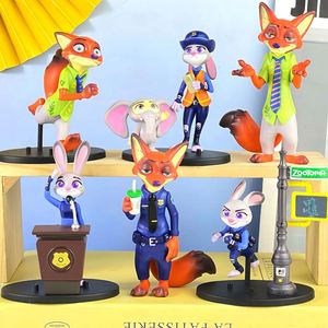 ฟิกเกอร์เซอร์ไพรส์ ซูโทเปีย 2 กระต่ายจูดี้ สุนัขจิ้งจอกนิค ของสะสมจากภาพยนตร์ ทำจาก PVC ของตกแต่ง - Product Image 2