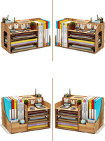 Caja receptora de escritorio A4, papel y Carpeta de libros, bolígrafo cilíndrico, papel de dibujo, toalla, estante de papelería, artefactos de dormitorio para estudiantes
