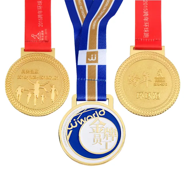 Creative design style high-grade metal medals custom printing embossed corporate best employee medals medals