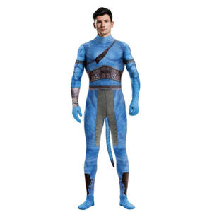 Disfraz de Cosplay de <span class=keywords><strong>Avatar</strong></span>, Traje de Carnaval con Temática de Película, Impresión Digital 3D, Traje Elástico Zentai para Mascotas, Catsuit de Purim, Bodysuits - Product Image 1