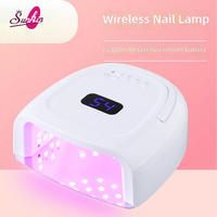 Lampe à ongles rechargeable sans fil 60W, batterie 15600mAh, machine de polymérisation de vernis gel avec poignée pour commandes en gros