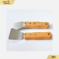 Accessoires pour film de plafond tendu décoratif en PVC, spatules et grattoirs d'installation en acier inoxydable de qualité industrielle avec manche en bois, Chine