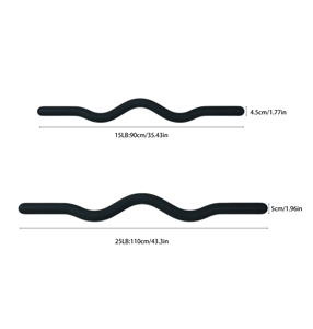Silicone Coating <b>Strength</b> <b>Training</b> Working Out Curl Bar Weightlifting Universal Customizable Beam for Yoga - Product Image 2