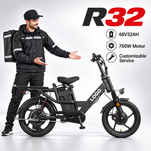 จักรยานบรรทุกไฟฟ้า R32 48V 750W โครงอะลูมิเนียมพับได้ ล้อ 18 นิ้ว เบรกดิสก์ สำหรับส่งของ - Product Image 1
