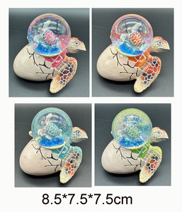 Tùy chỉnh nhựa rùa với trứng 65 mét Quả cầu tuyết bãi biển nước <span class=keywords><strong>Globe</strong></span> - Product Image 6