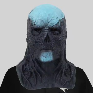Masque d'horreur intégral en PU, effrayant, monstre de l'enfer, démon, lumineux, pour Halloween, fête d'anniversaire - Product Image 4