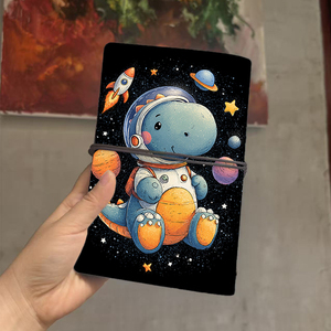 2025 A6 cahier d'enregistrement de travail 160 Pages épais à la mode idéal pour les réunions de bureau Notes de travail projet carnet de tâches avec <span class=keywords><strong>Dinosau</strong></span> - Product Image 3